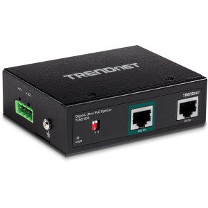TRENDnet TI-SG104 Industrial Gigabit UPoE Splitter, IEEE 802.3bt compatible, supports 12V, 16V, 24V or 48V devices